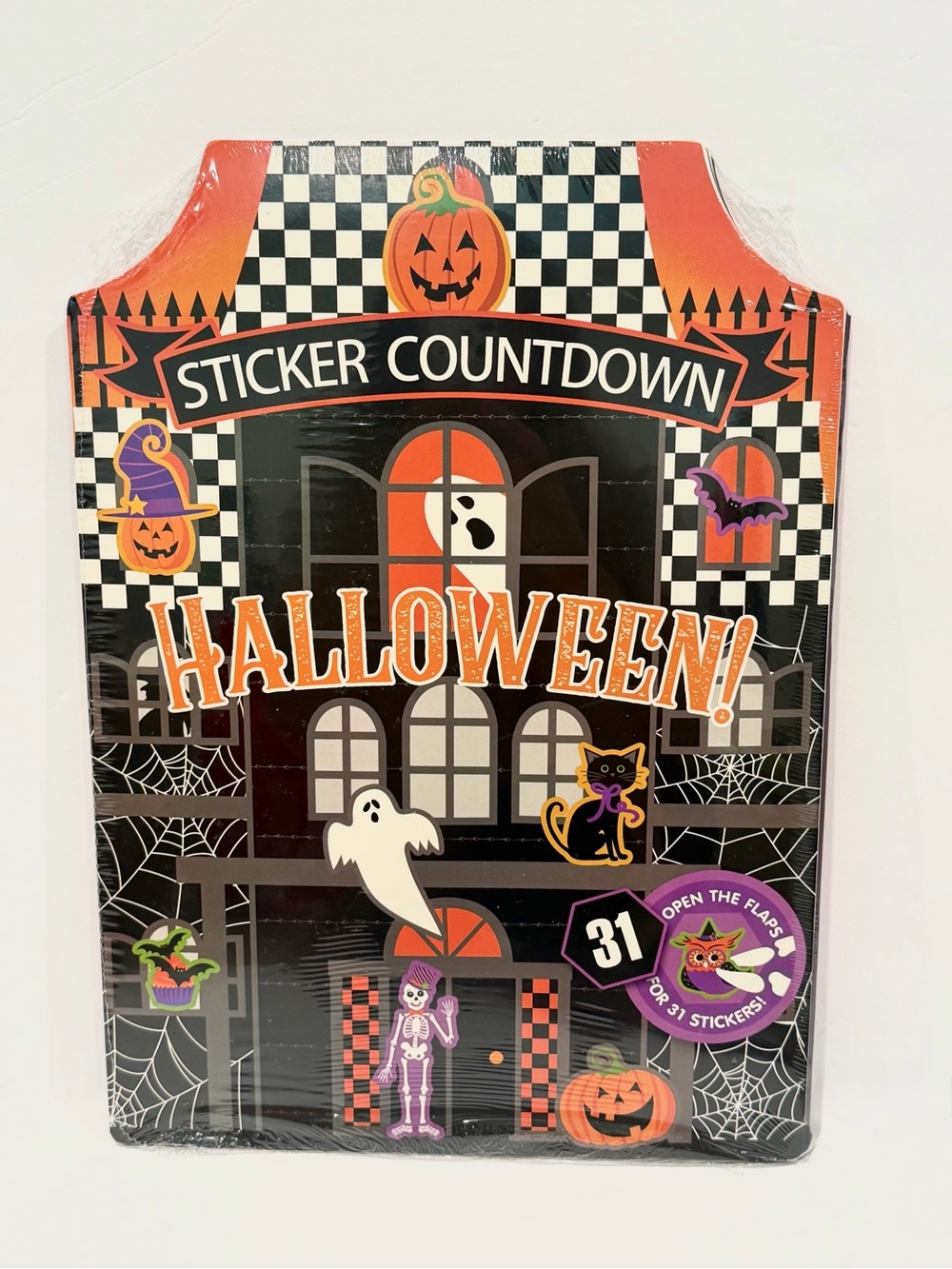 2 Pack Set Halloween Countdown Advent Calendars - 31 Stickers - Sealed - Picture 4 of 6